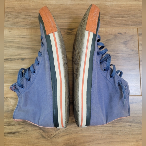 Converse, unisex mens US 9.5, women's 11.5, blue-orange - Picture 5 of 11